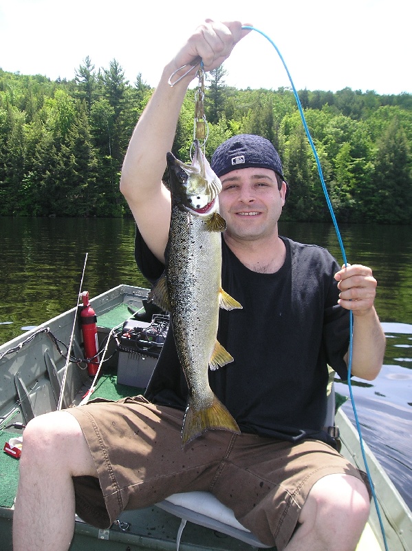 My son's laker in Maine